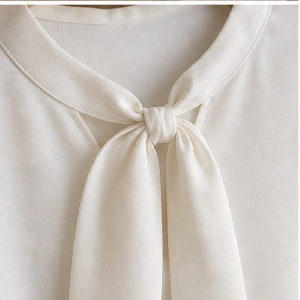 Ivory Button Blouse - Picture 4 of 6
